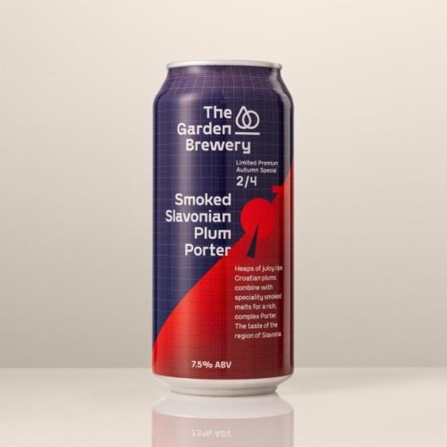 Limited Premium Autumn Special 2/4 Smoked Slavonian Plum Porter 7.5%, The Garden Brewery, Croatia