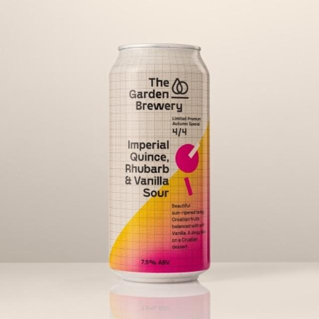 Limited Premium Autumn Special 4/4 Imperial Quince, Rhubarb & Vanilla Sour 7.5%, The Garden Brewery, Croatia