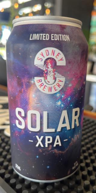 Limites edition solar XPA 5.3%, Sydney Brewery, Australia