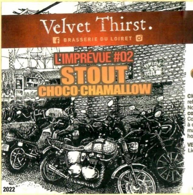 L'Imprévue #02 Stout Choco-Chamallow 6.0%, Velvet Thirst, France