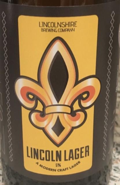 Lincoln Lager 5.0%, Lincolnshire Brewing Company, England