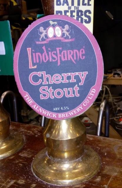 Lindisfarne Cherry Stout 4.5%, Alnwick Brewery, England