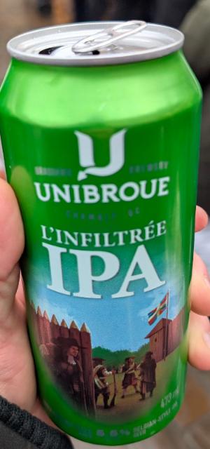 L'infiltrée IPA 5.5%, Unibroue (Sapporo), Canada
