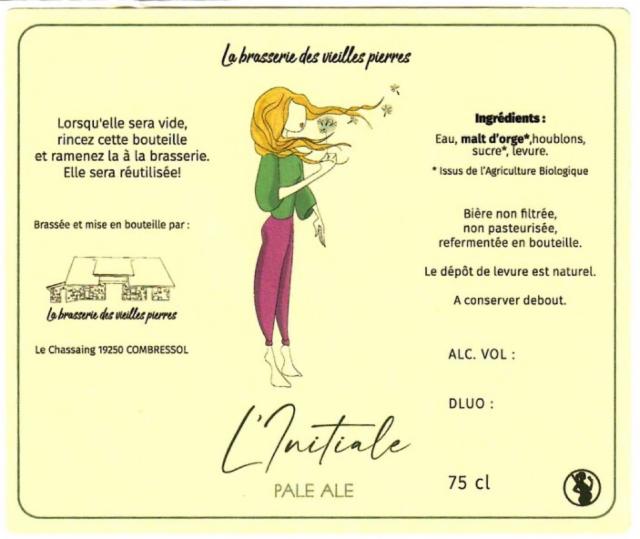 L'Initiale 5.0%, La Brasserie Des Vieilles Pierres, France