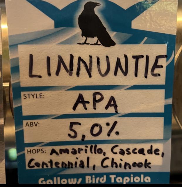 Linnuntie 5.0%, Brew-Pub Gallows Bird, Finland