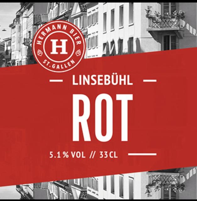 Linsebuhl rot 5.1%, Hermann Bier St. Gallen, Switzerland
