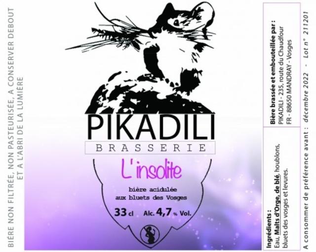 L'Insolite 4.7%, Brasserie Pikadili, France