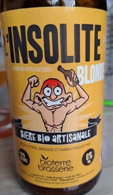 L'Insolite Blonde 6.0%, Bioterre Brasserie, France