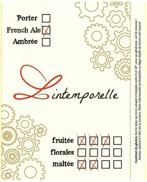 L'Intemporelle French Ale 5.6%, L'Intemporelle, France