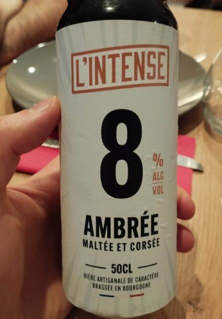 L'Intense Ambrée 8.0%, Brasserie De France, France