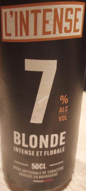 L'Intense Blonde 7.0%, Brasserie De France, France