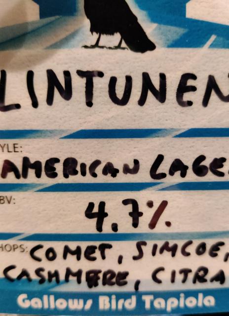 Lintunen 4.7%, Brew-Pub Gallows Bird, Finland