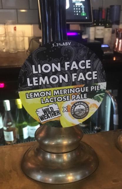 Lion Face Lemon Face 5.3%, Wild Weather Ales, England