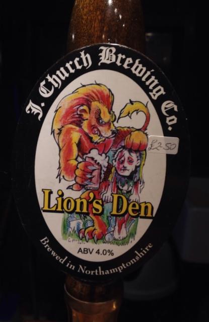 Lion's Den 4.0%, Julian Church Brewing Company, England