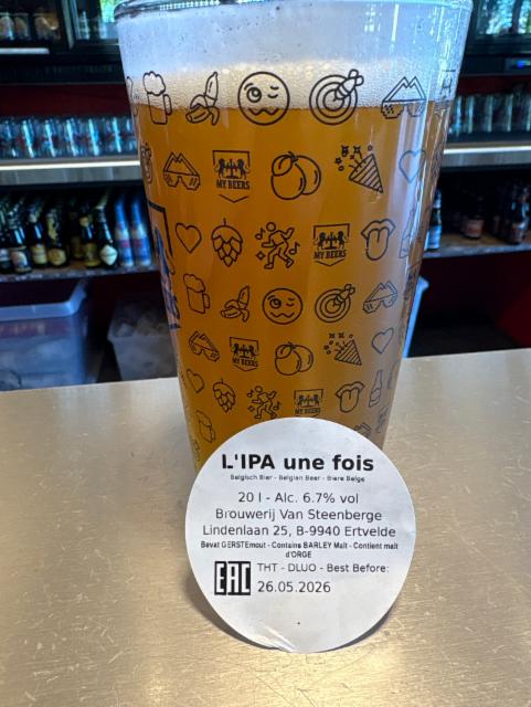 L'ipa une fois 6.7%, Brouwerij Van Steenberge, Belgium
