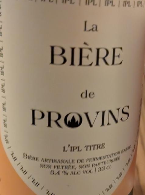 l'IPL Titre 5.4%, La Bière de Provins, France