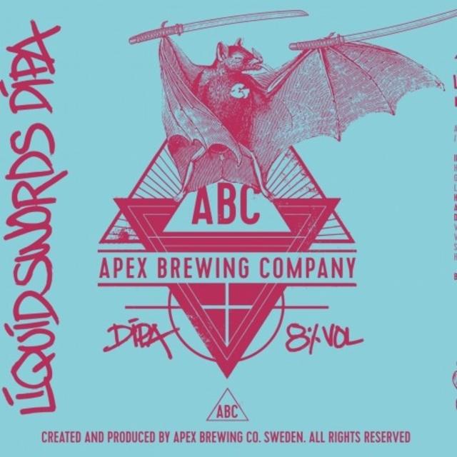 Liquid Swords Dipa 8.0%, Apex Brewing Company, Sweden