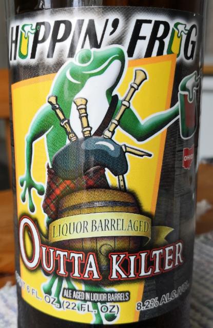 Liquor Barrel Aged Outta Kilter 8.2%, Hoppin' Frog Brewery, United States