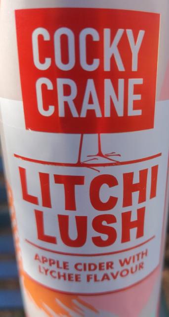 litchi lush 4.5%, Cocky Crane Cidery, Sweden