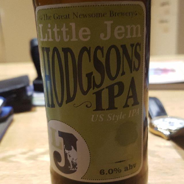 Little Jem Hodgsons IPA 6.0%, Great Newsome Brewer, England