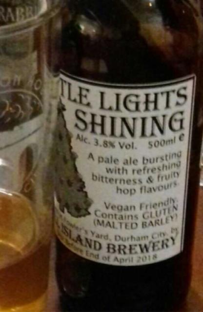 Little Lights Shining 3.8%, Hill Island Microbrewery, England