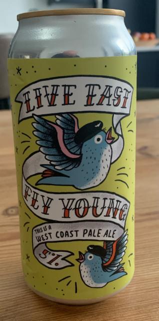 Live Fast Fly Young 5.0%, Pretty Decent Beer Co, England