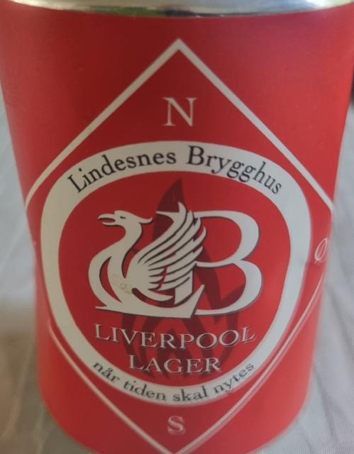 Liverpool Lager 4.7%, Lindesnes Brygghus, Norway
