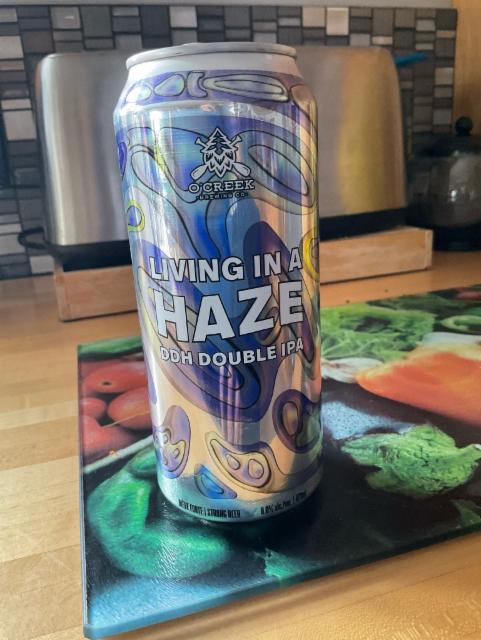 Living in a Haze DDH Double IPA 8.0%, O'Creek, Canada