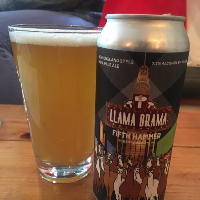 Llama Drama 7.2%, Fifth Hammer Brewing Co., United States