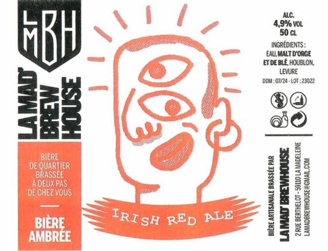 LMBH Irish Red Ale 4.9%, La Mad' BrewHouse, France