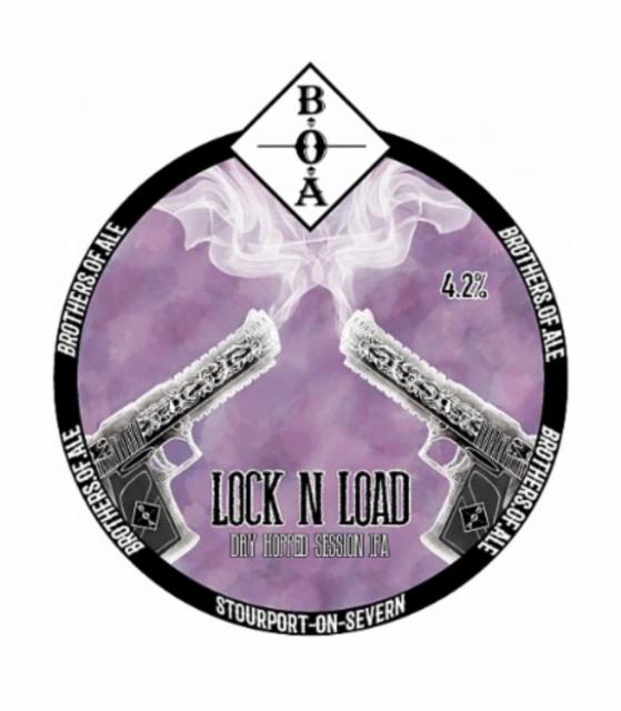 lock n load 4.2%, BOA Brewing Company, England