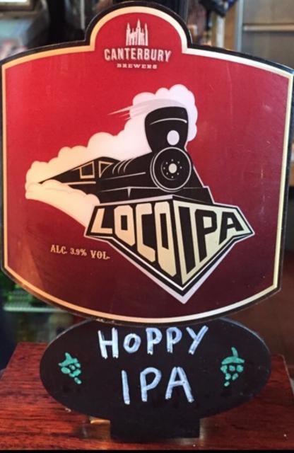 Loco IPA 3.9%, Canterbury Brewers, England