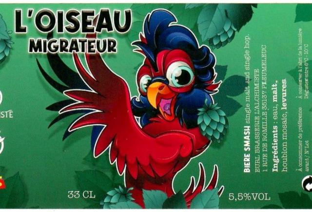 L'Oiseau Migrateur 5.5%, Brasserie L'Alchimiste [Closed], France