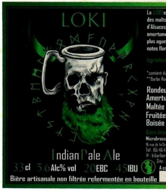 Loki 5.6%, Microbrasserie Barbe Rouge [Closed], France