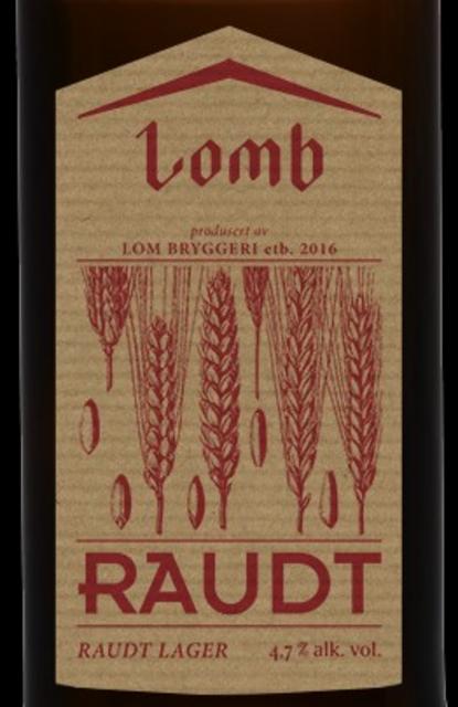 RAUDT 4.7%, Lom bryggeri, Norway