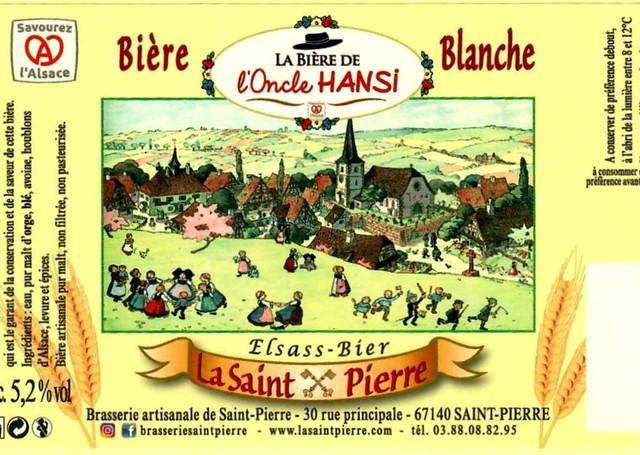 L'Oncle Hansi Blanche 5.2%, Brasserie La Saint-Pierre, France