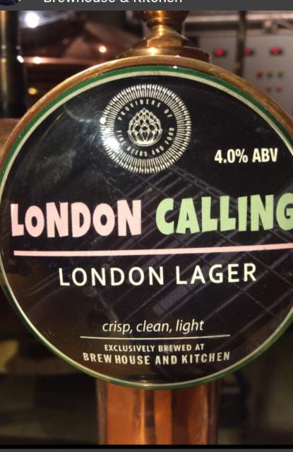 London Calling 4.0%, Brewhouse & Kitchen, England