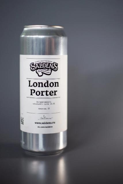 London Porter 5.0%, Salden's Brewery, Russia