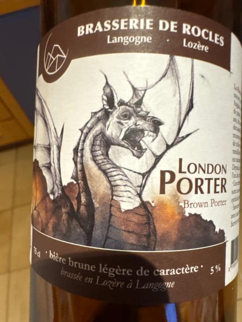 London prter 5.0%, Brasserie De Rocles, France