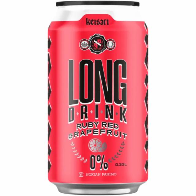 Long Drink Ruby Red Grapefruit 0.0%, Nokian Panimo, Finland