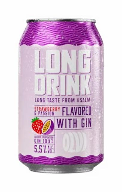 long drink strawberry & passion 5.5%, Olvi, Finland
