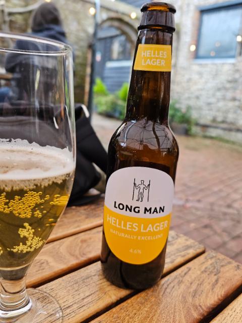 long man helles lager 4.6%, Long Man Brewery Ltd, England