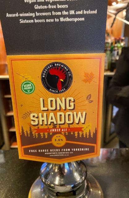 Long shadow 3.6%, Rooster's Brewing Co., England
