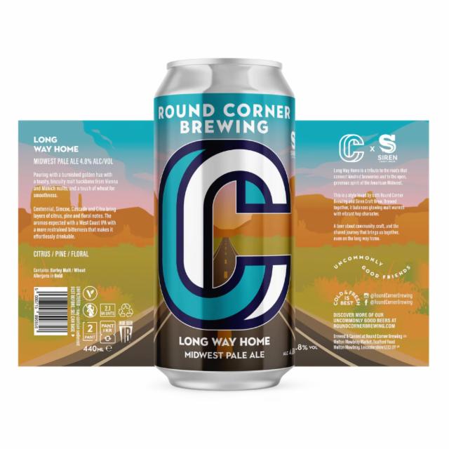 Long way home 4.8%, Round Corner Brewing, England