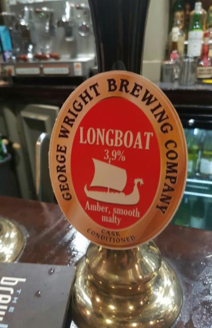 Longboat 3.9%, George Wright Brewing Company, England