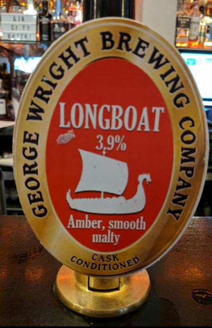 Longboat 3.9%, George Wright Brewing Company, England