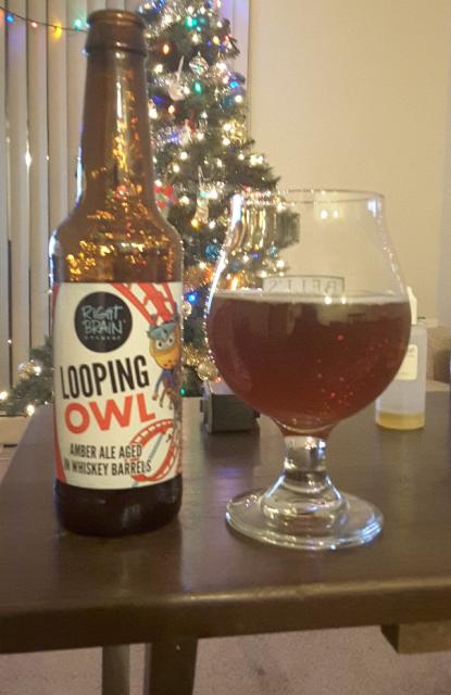 Looping Owl 6.8%, Right Brain Brewery, United States