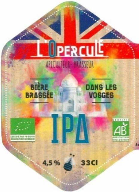 L'Opercule IPA 4.5%, Brasserie L'Opercule, France