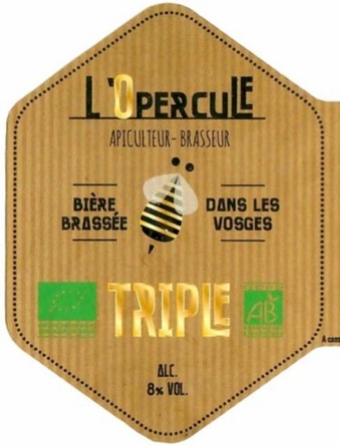 L'Opercule Triple 8.0%, Brasserie L'Opercule, France