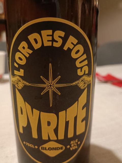 L'Or Des Fous Pyrite Blonde 6.0%, Brasserie Lilloise, France